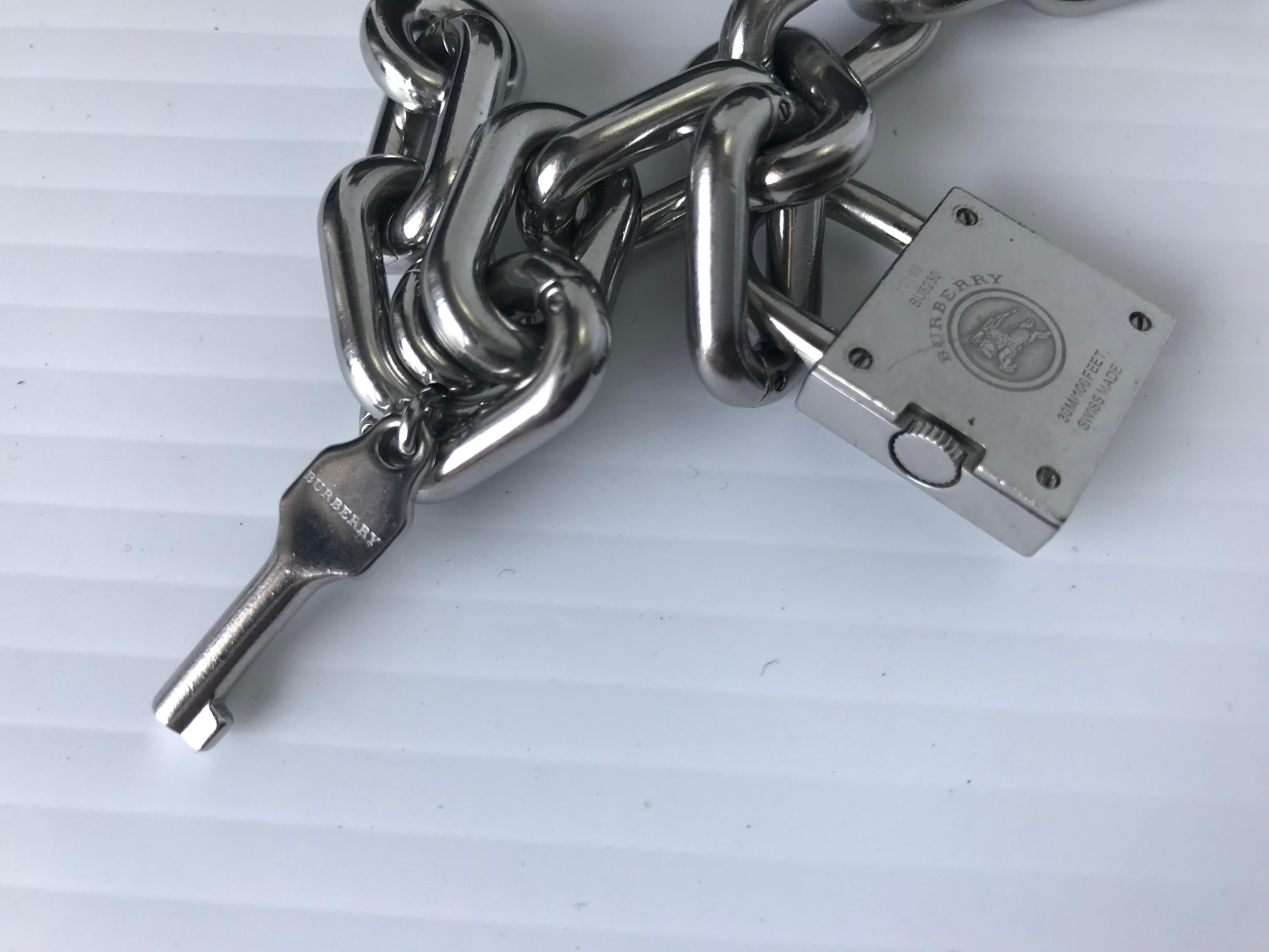 Women's Burberry Link Lock & Key Watch For Sale
