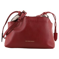 Burberry Little Crush Crossbody Bag Leather and House Check Canvas