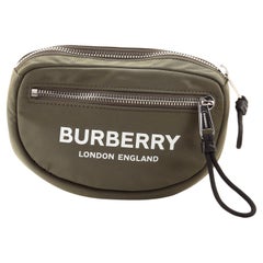 Burberry Logo Cannon Bum Bag Printed Nylon Small