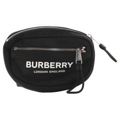 Burberry Logo Cannon Bum Bag Printed Nylon Small