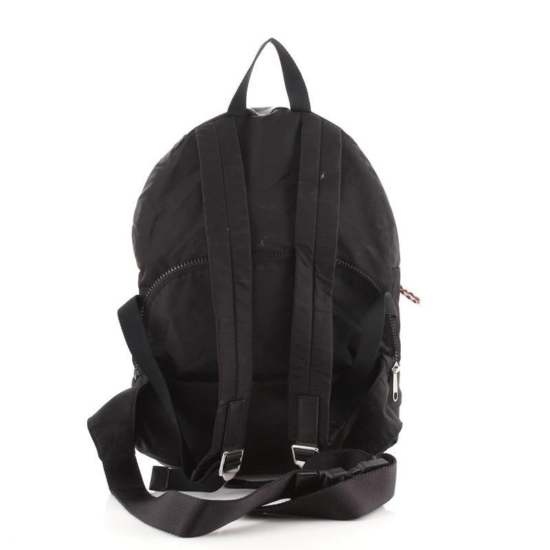 Black Burberry Logo Convertible Bum Bag Nylon