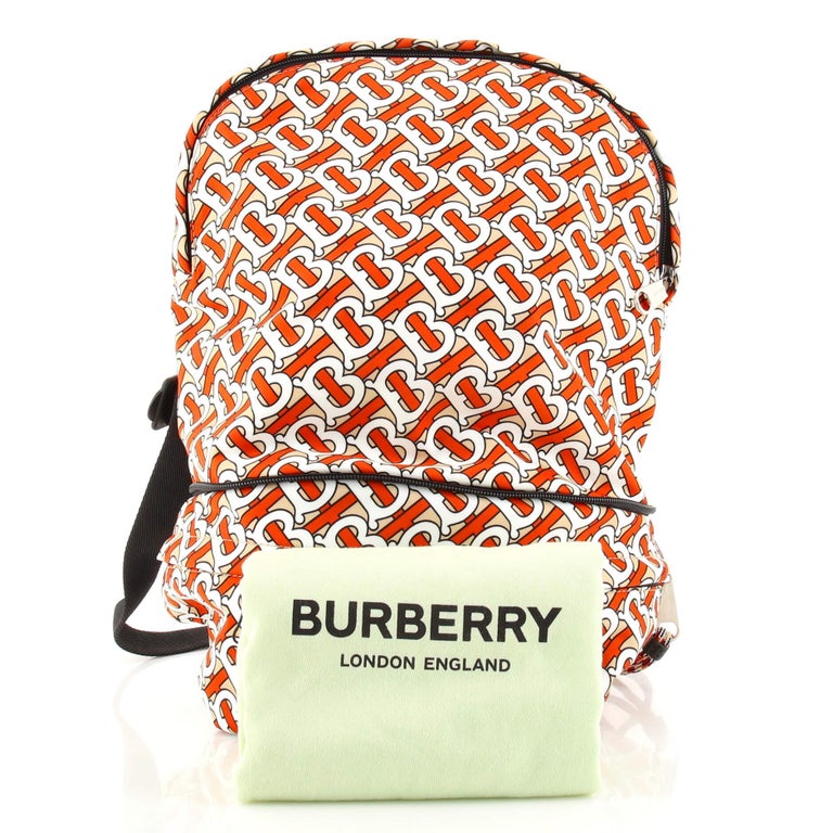 Burberry Bum Bag Monogram Print Medium Vermillion in Nylon/Leather with  Silver-tone - US