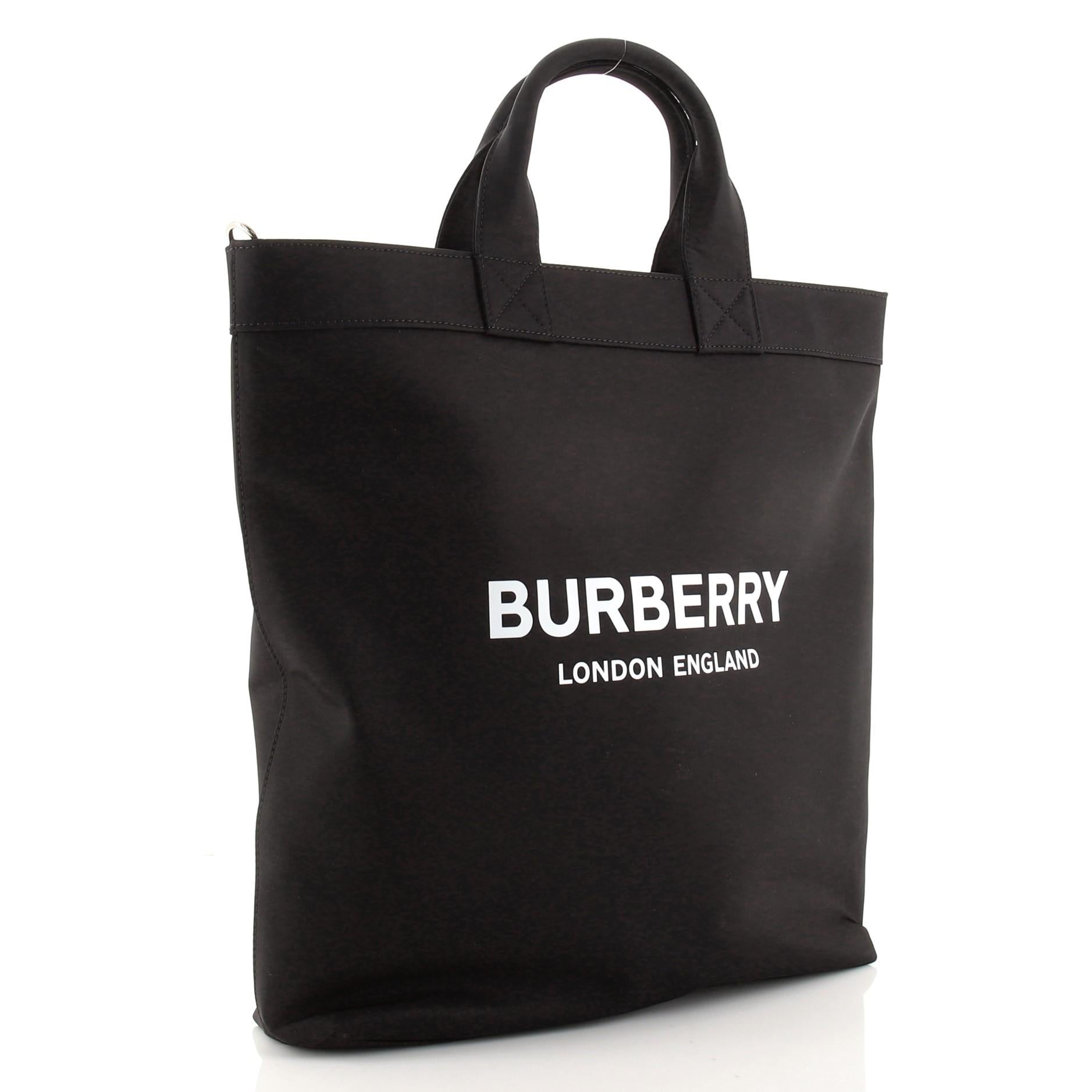 nylon burberry tote