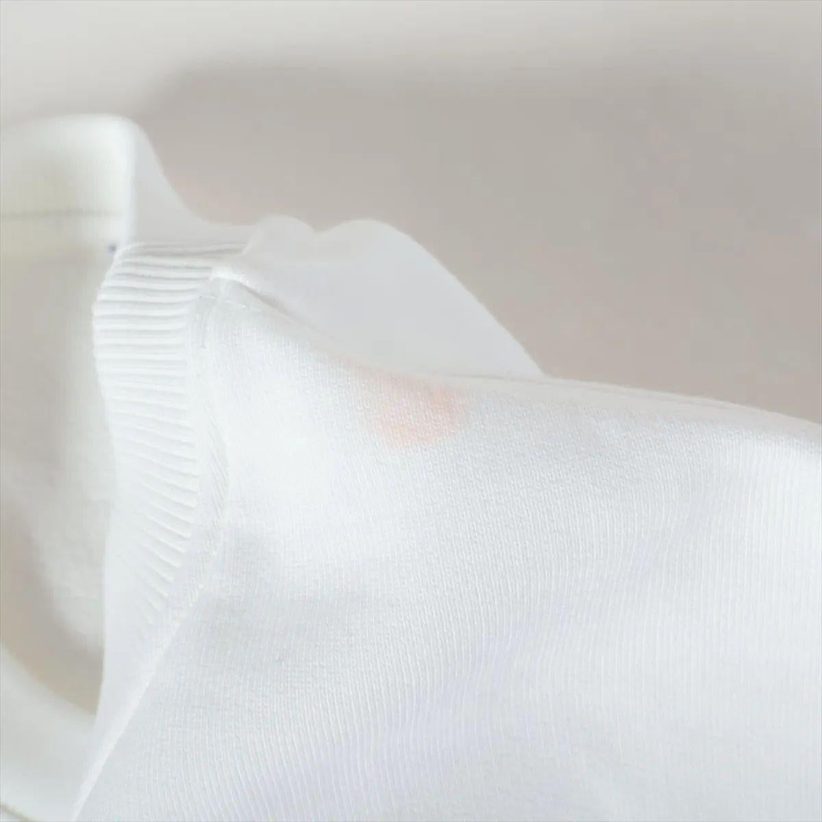 Sudadera básica de punto de algodón con logotipo de Burberry Blanco en venta 3