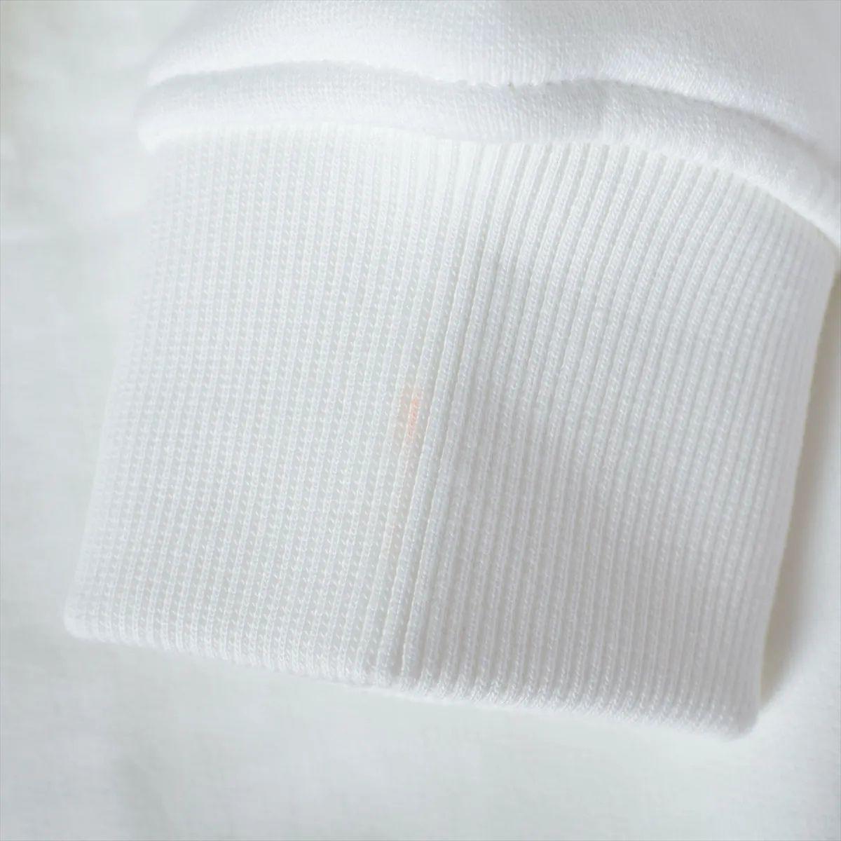 Sudadera básica de punto de algodón con logotipo de Burberry Blanco en venta 4