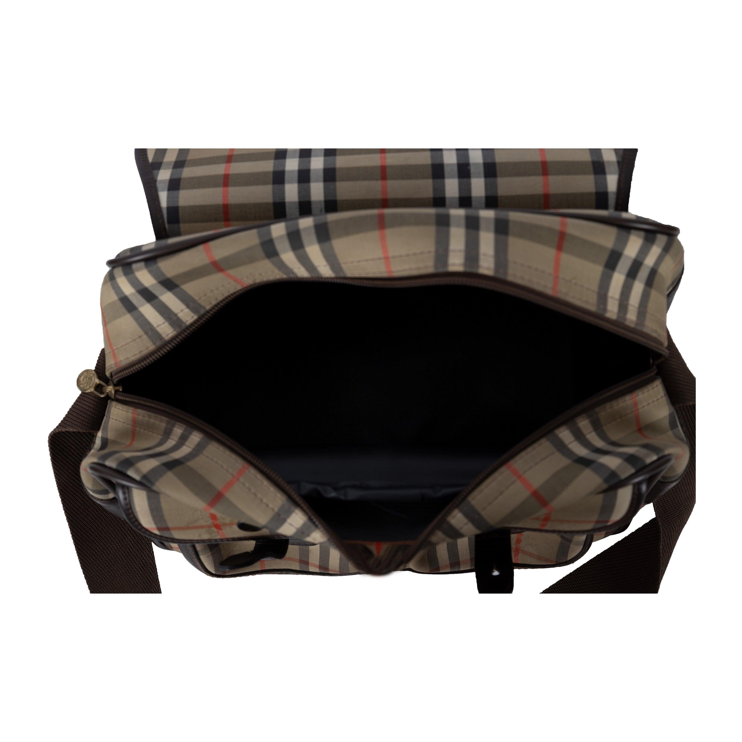  Sac messager Burberry, années 90 Unisexe 