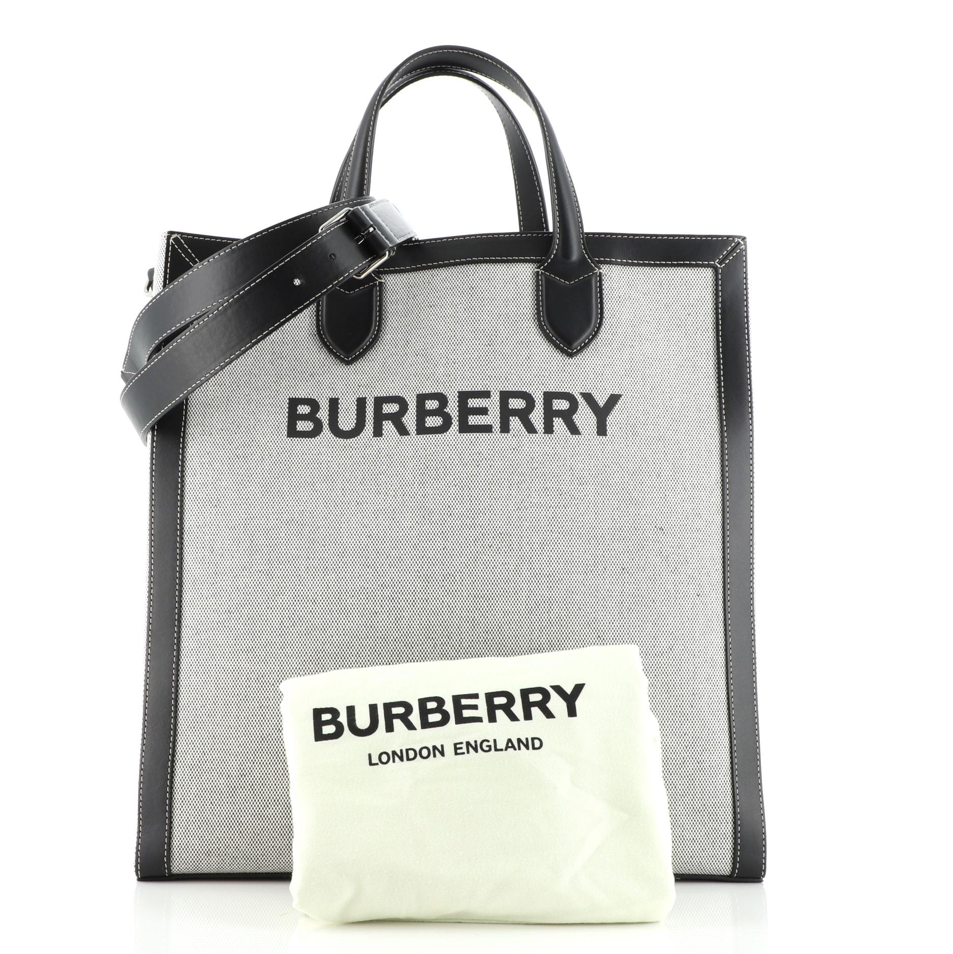 Burberry Leather Tote Bag - 13 For Sale on 1stDibs | burberry mens 