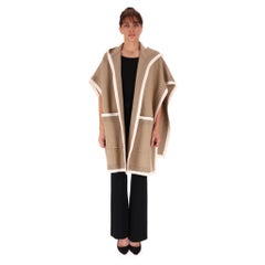 Burberry Logo Wool & Cashmere Hooded Cape