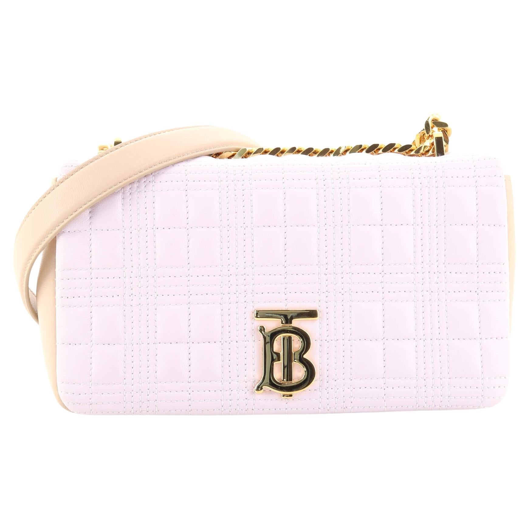 Burberry Lola Shoulder Bag Quilted Lambskin Small