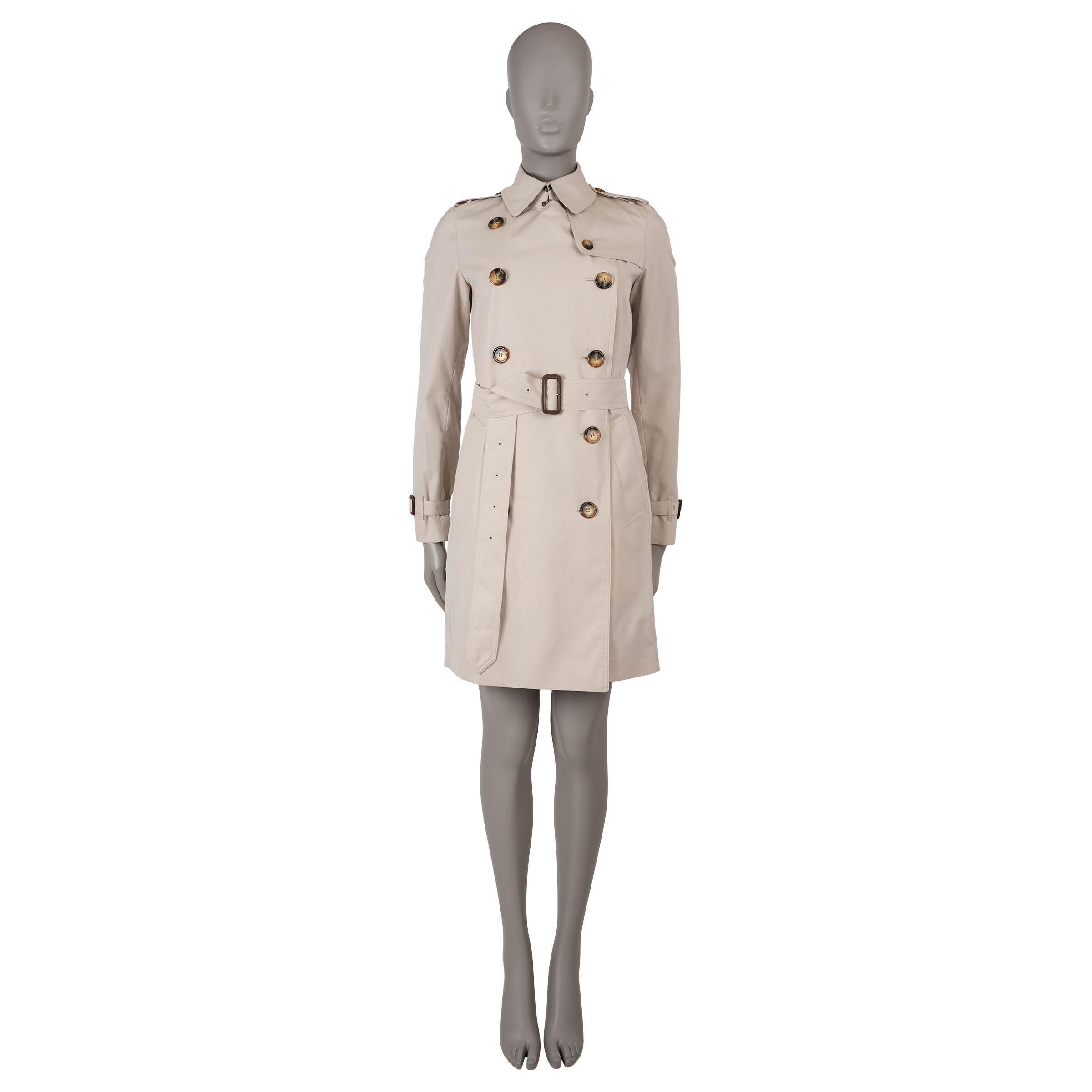 Donna Burberry London in cotone beige GABERDINE SHORT TRENCH Cappotto Giacca XS in vendita