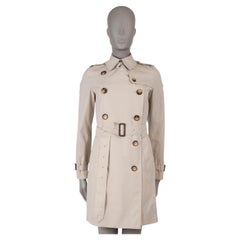 Burberry London in cotone beige GABERDINE SHORT TRENCH Cappotto Giacca XS