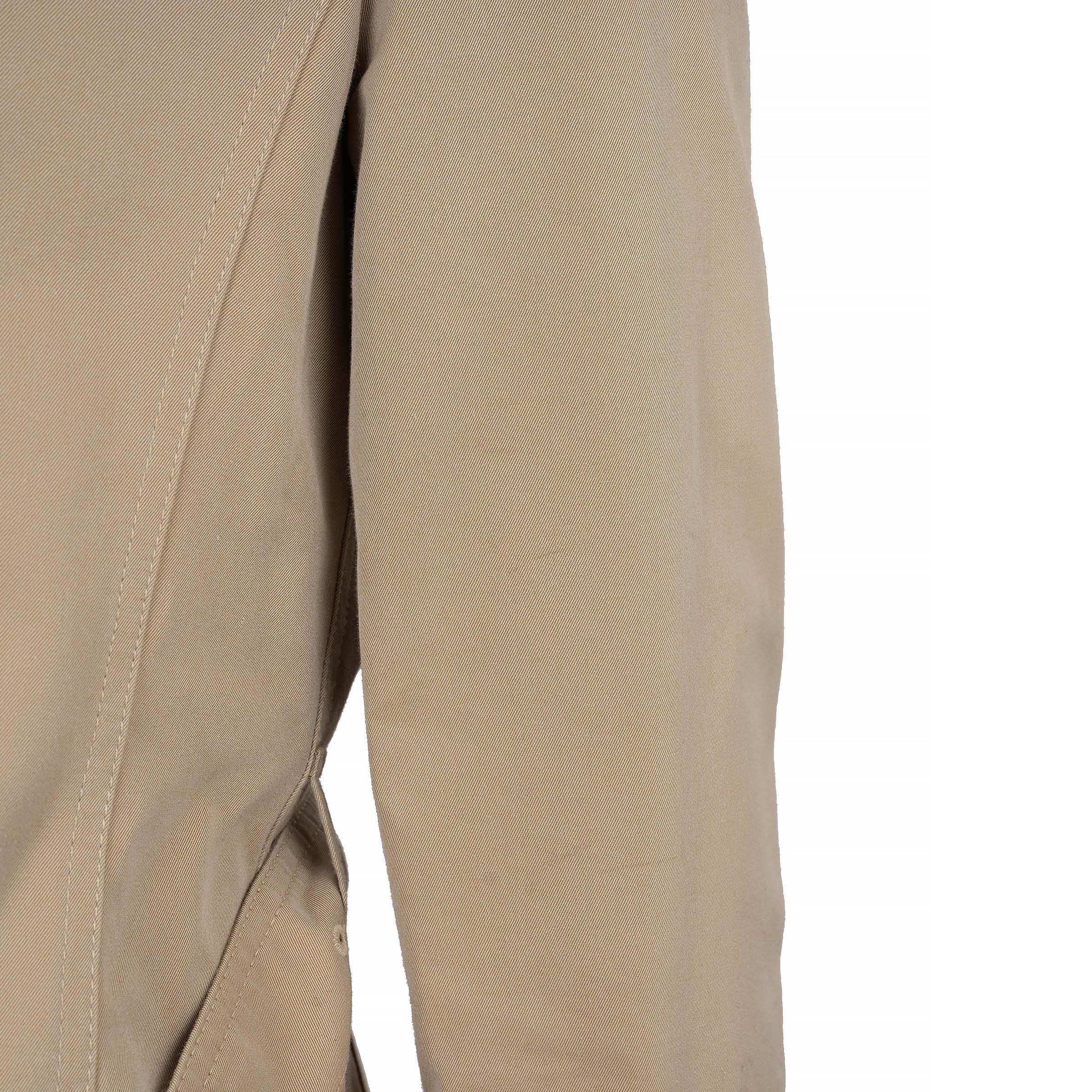 BURBERRY LONDON beige cotton ZIP FRONT TRENCH Jacket UK 10 M For Sale 3