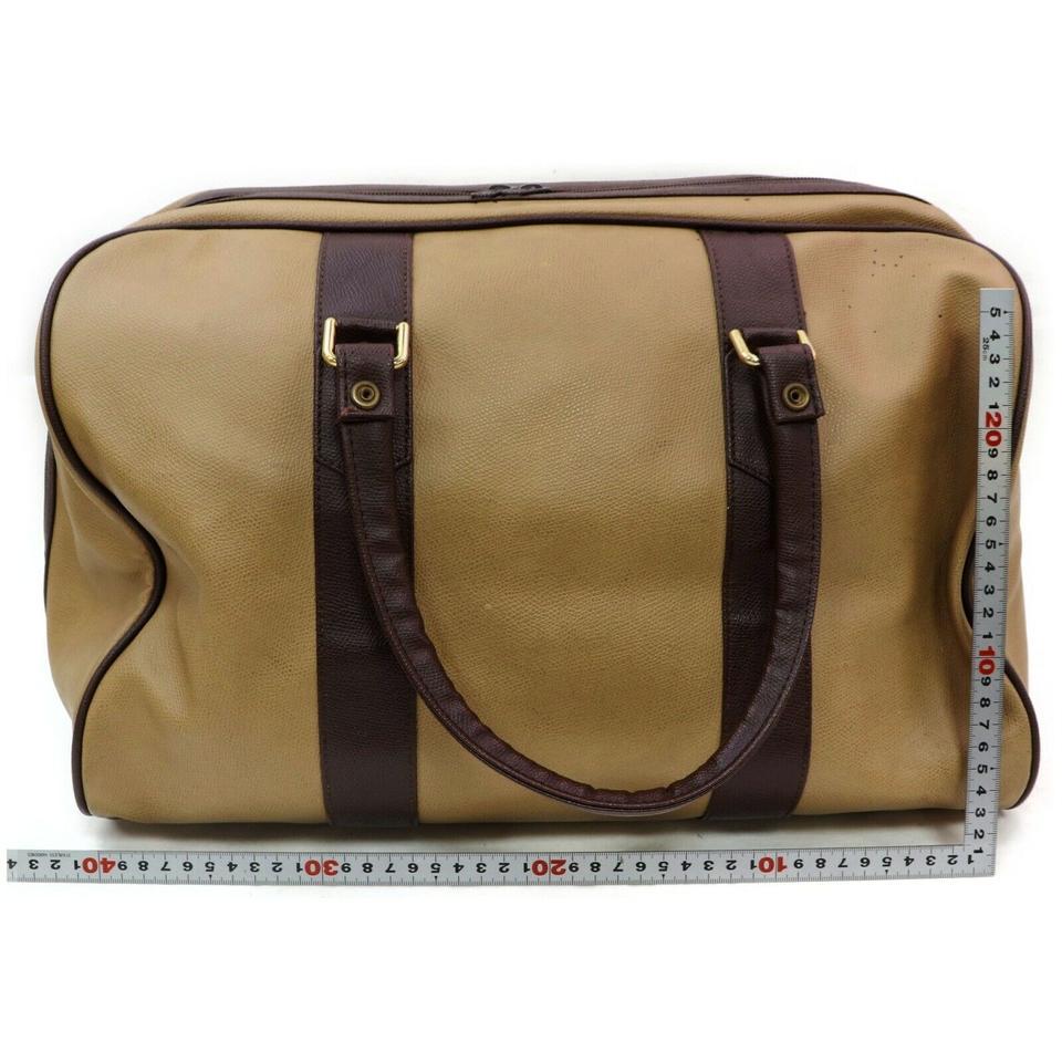 Burberry London Beige Nova Check Duffle Bag 13Bur712 In Good Condition In Dix hills, NY