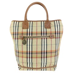 Burberry London Beige Nova Check Shopper Tote Bag 1029b52