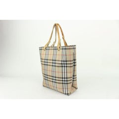 Burberry London Beige Nova Check Shopper Tote Tasche 823bur21