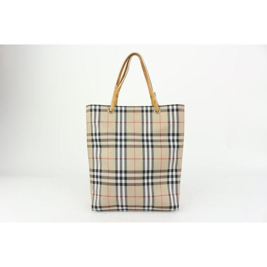 Women's Burberry London Beige Nova Check Shopper Tote bag 823bur21