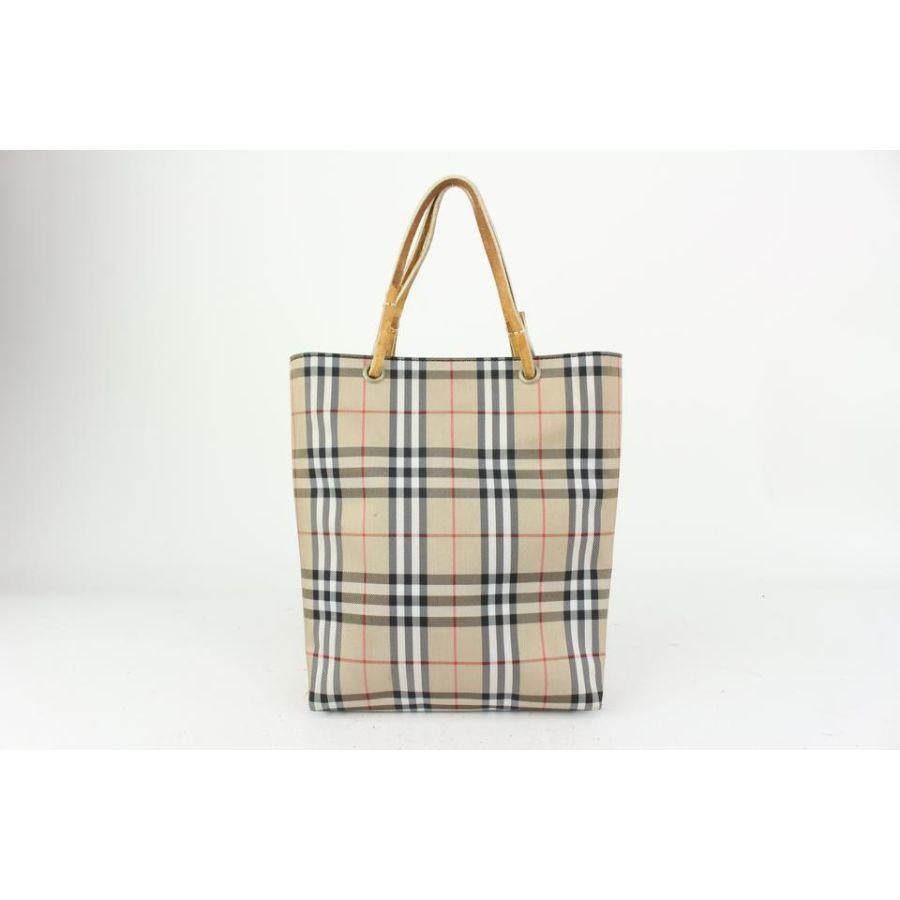 Women's Burberry London Beige Nova Check Shopper Tote bag 823bur21 