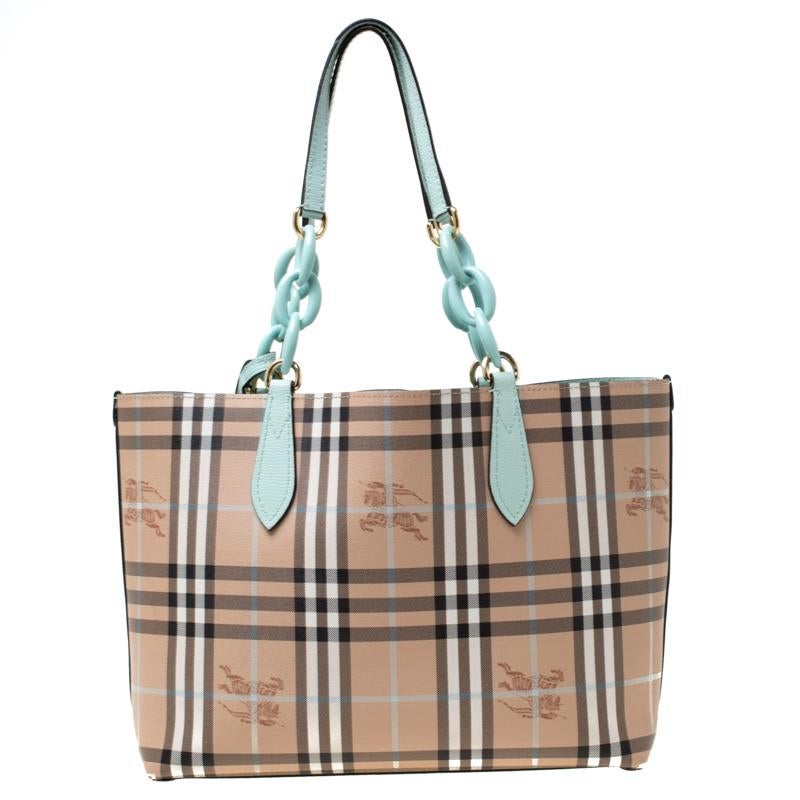 burberry tote bag green