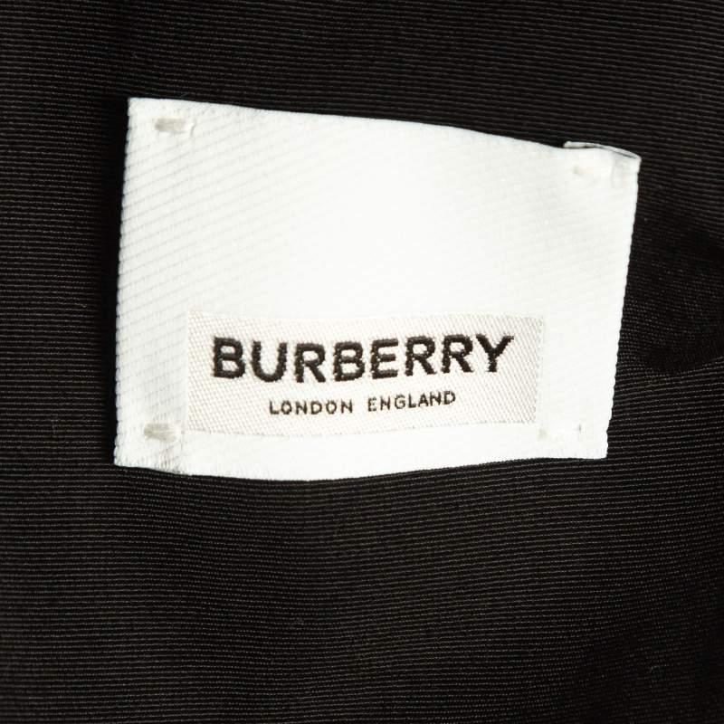 Burberry London Black Askern Horseferry Square Print Technical Cotton Jacket S For Sale 1