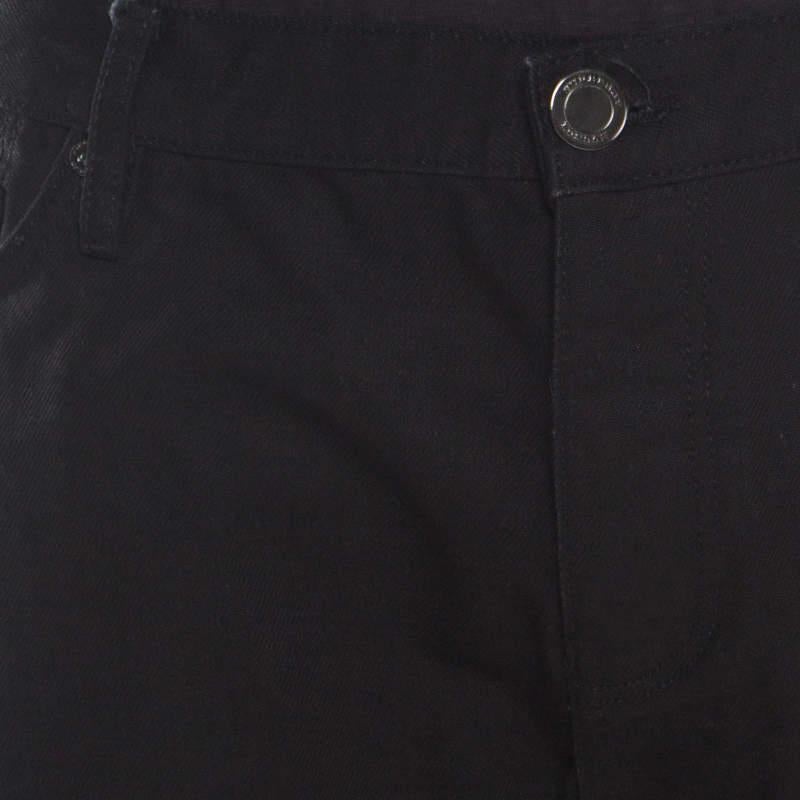 Burberry London Black Regular Fit Steadman Jeans XL In Good Condition For Sale In Dubai, Al Qouz 2