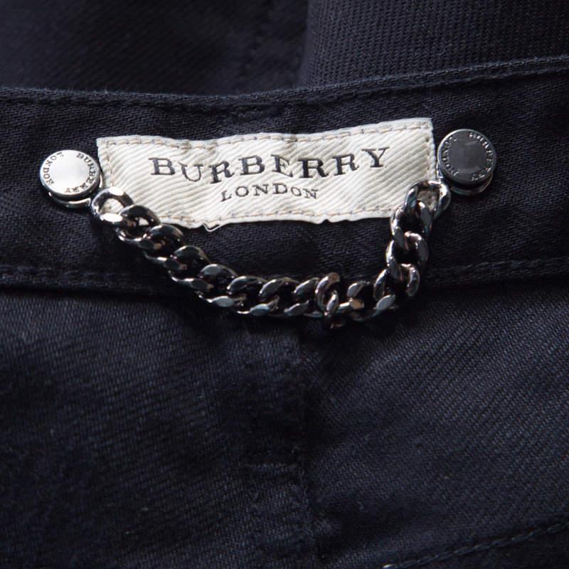 Burberry London Black Regular Fit Steadman Jeans XL en vente 1
