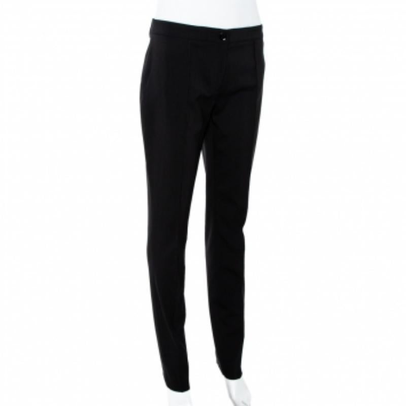Burberry London Pantalones a medida de mezcla de lana negra S Negro en venta