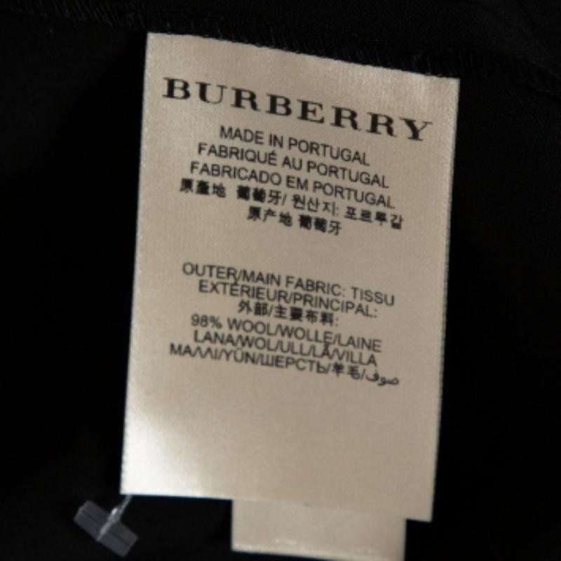 Women's Burberry London Black Wool Blend Tailored Trousers S For Sale