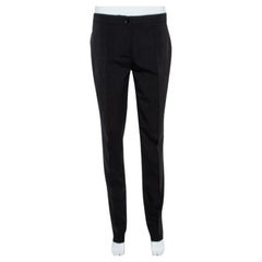 Burberry London Black Wool Blend Tailored Trousers S
