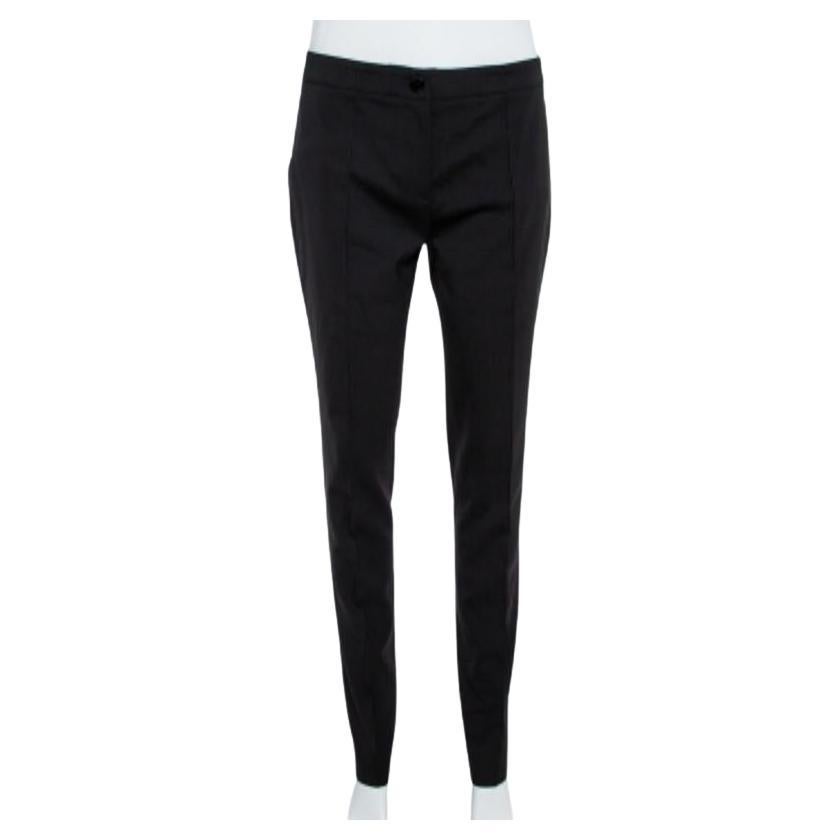 Burberry London Black Wool Blend Tailored Trousers S For Sale