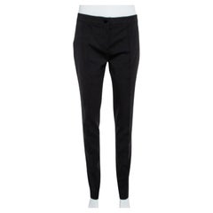 Burberry London Black Wool Blend Tailored Trousers S