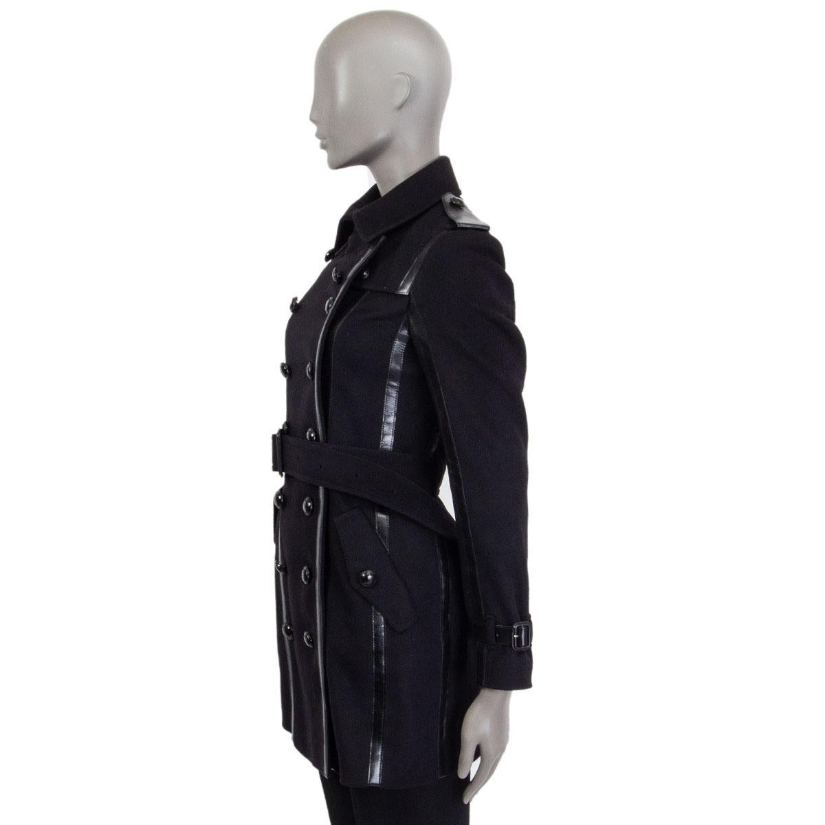 burberry double breasted jacket black
