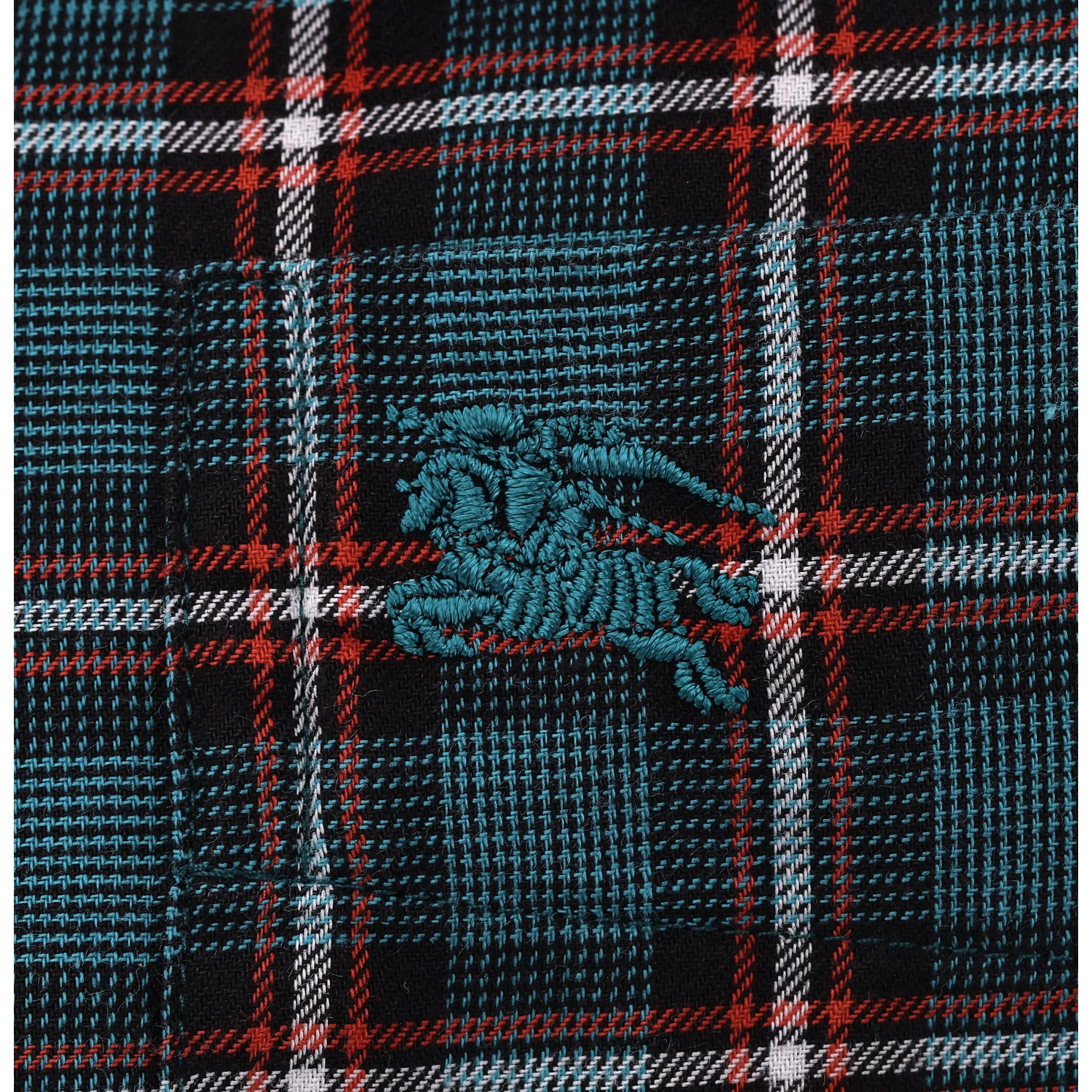 Burberry London Kariertes Baumwollhemd im Angebot 1