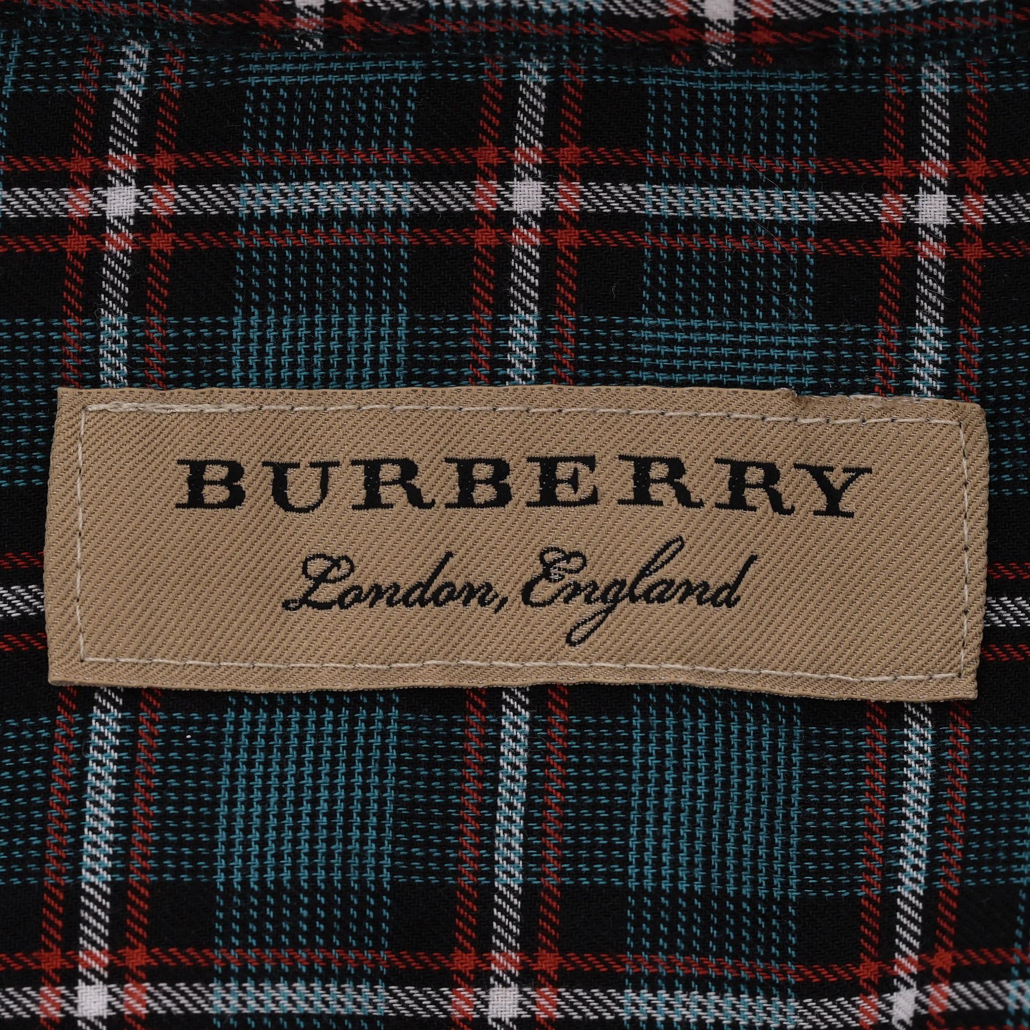 Burberry London Kariertes Baumwollhemd im Angebot 3