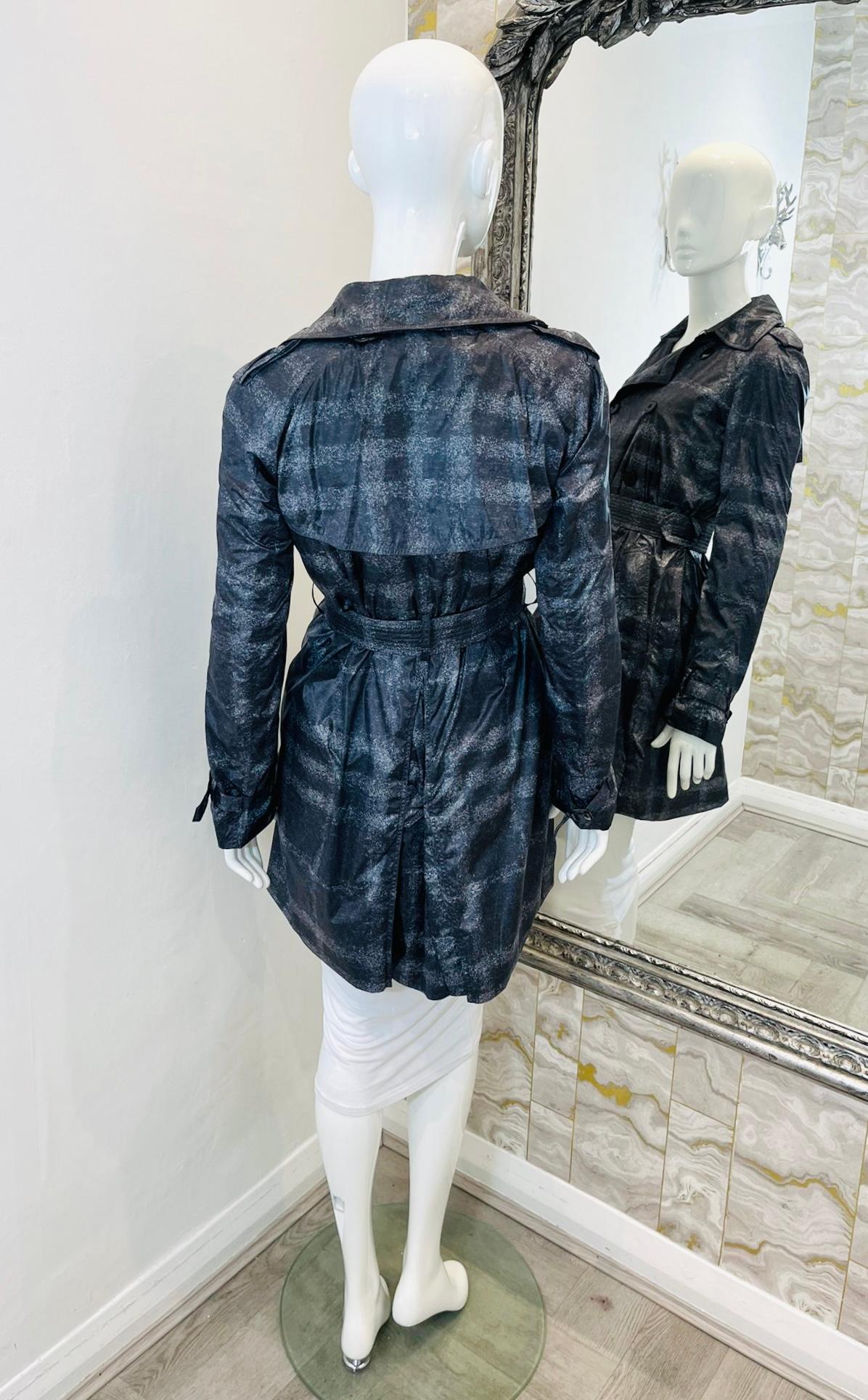 Trench à carreaux Burberry London Pour femmes en vente