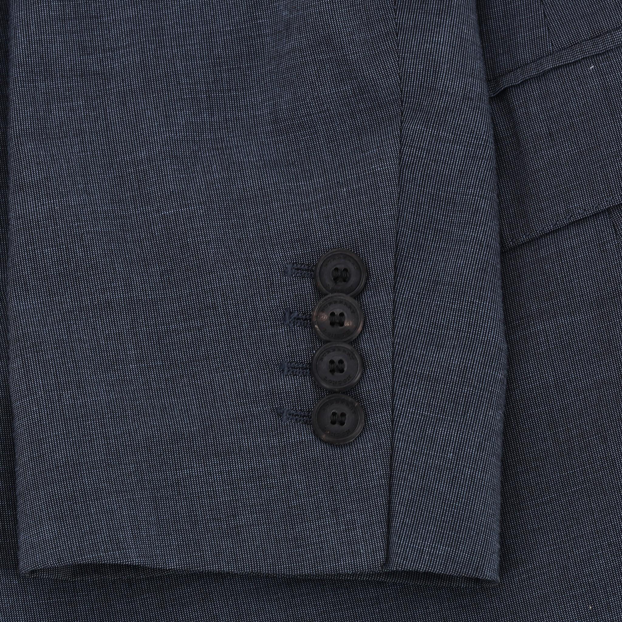 Burberry London Cotton & Silk Blend Suit Jacket For Sale 1
