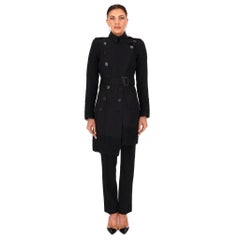 Burberry London Cotton Trench Coat With A Guipure Lace Trim