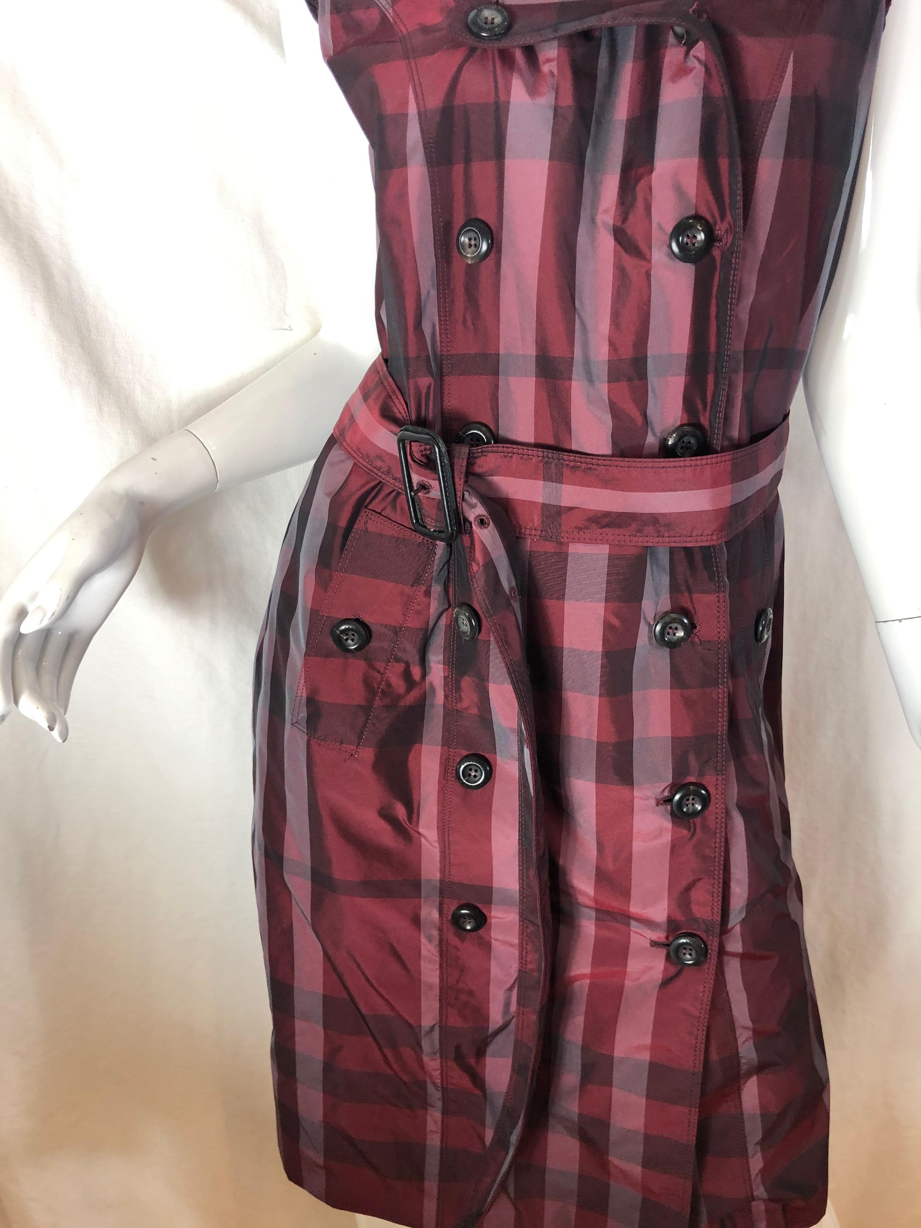 Black Burberry London Double Breasted Dress