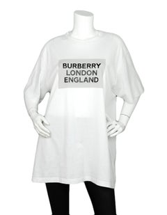 Burberry London England Men's White Cotton T-Shirt sz L rt. $390