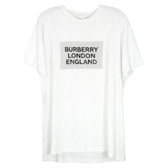 Burberry London England Men's White Cotton T-Shirt sz L rt. $390