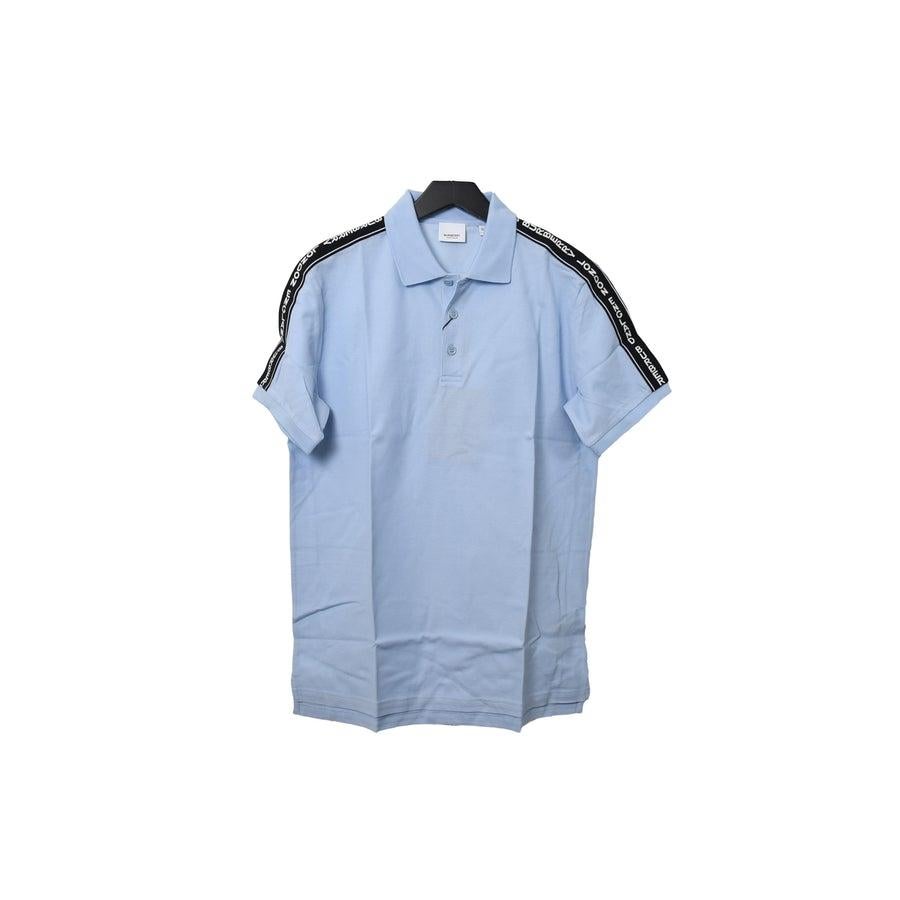 Burberry London England Schulter Logo Polo Blassblau (Blau) im Angebot