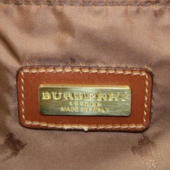 Burberry London Extra Large  Boston Duffle 2way 870122 Brown Coated Canvas Tote