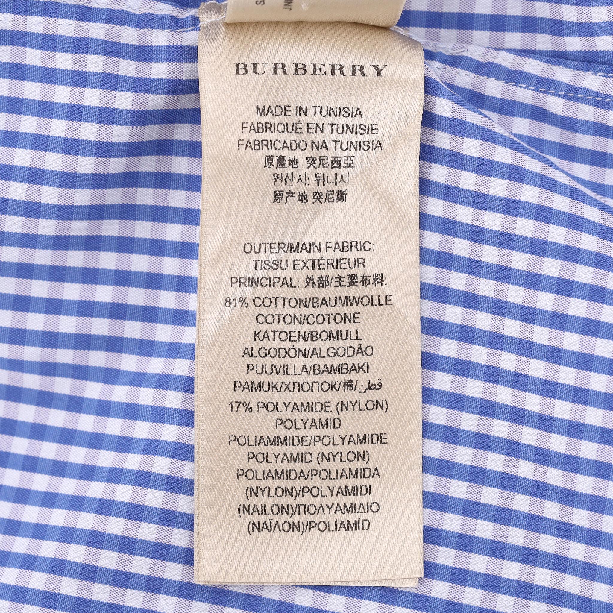 Camicia in cotone a quadri Burberry London in vendita 4