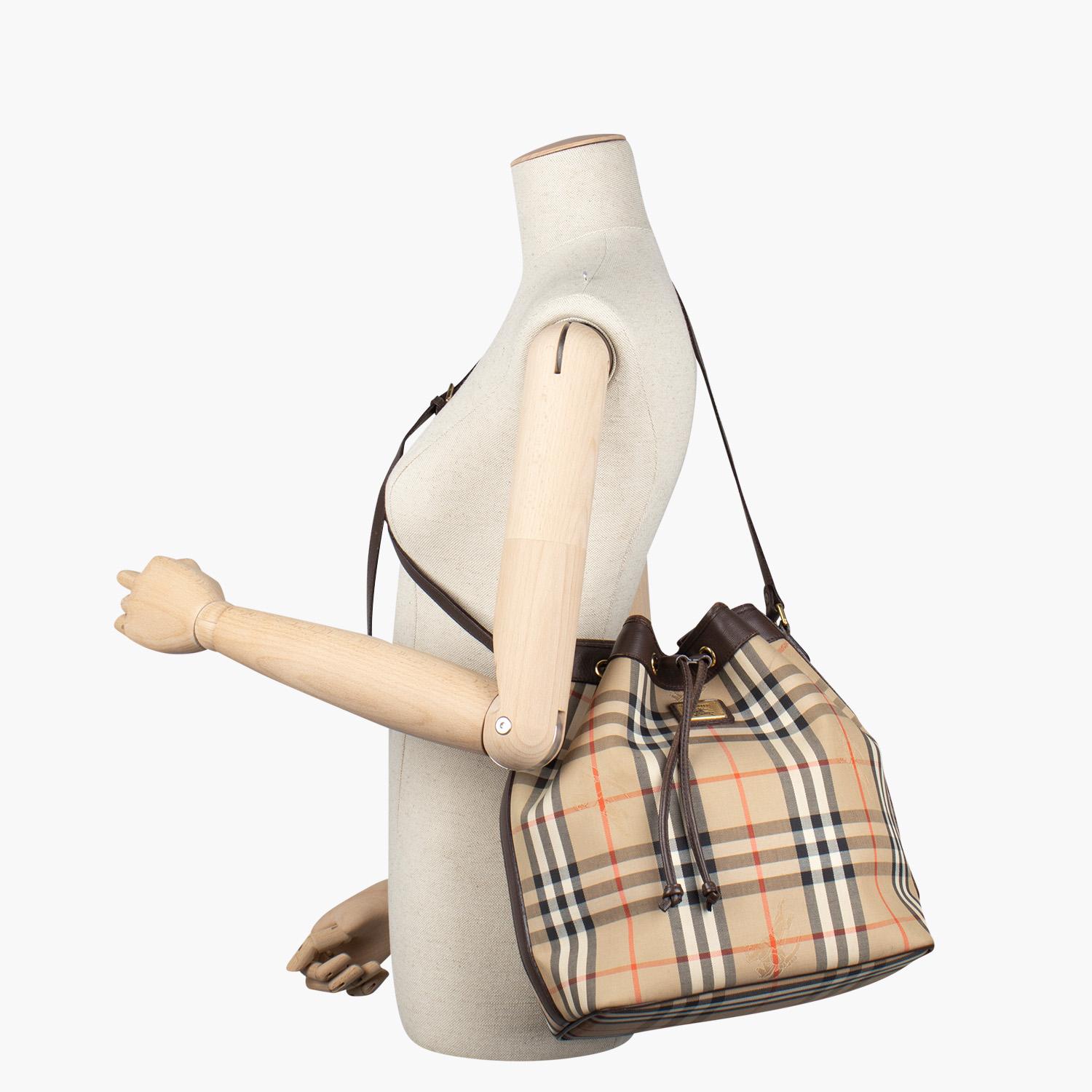 Burberry London Horseferry Check Bucket Bag For Sale 2