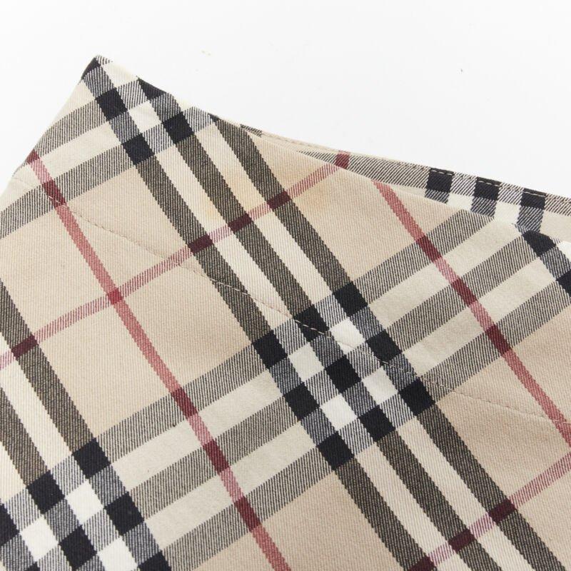 BURBERRY LONDON House Check brown signature mini skirt UK6 US4 S For Sale 4