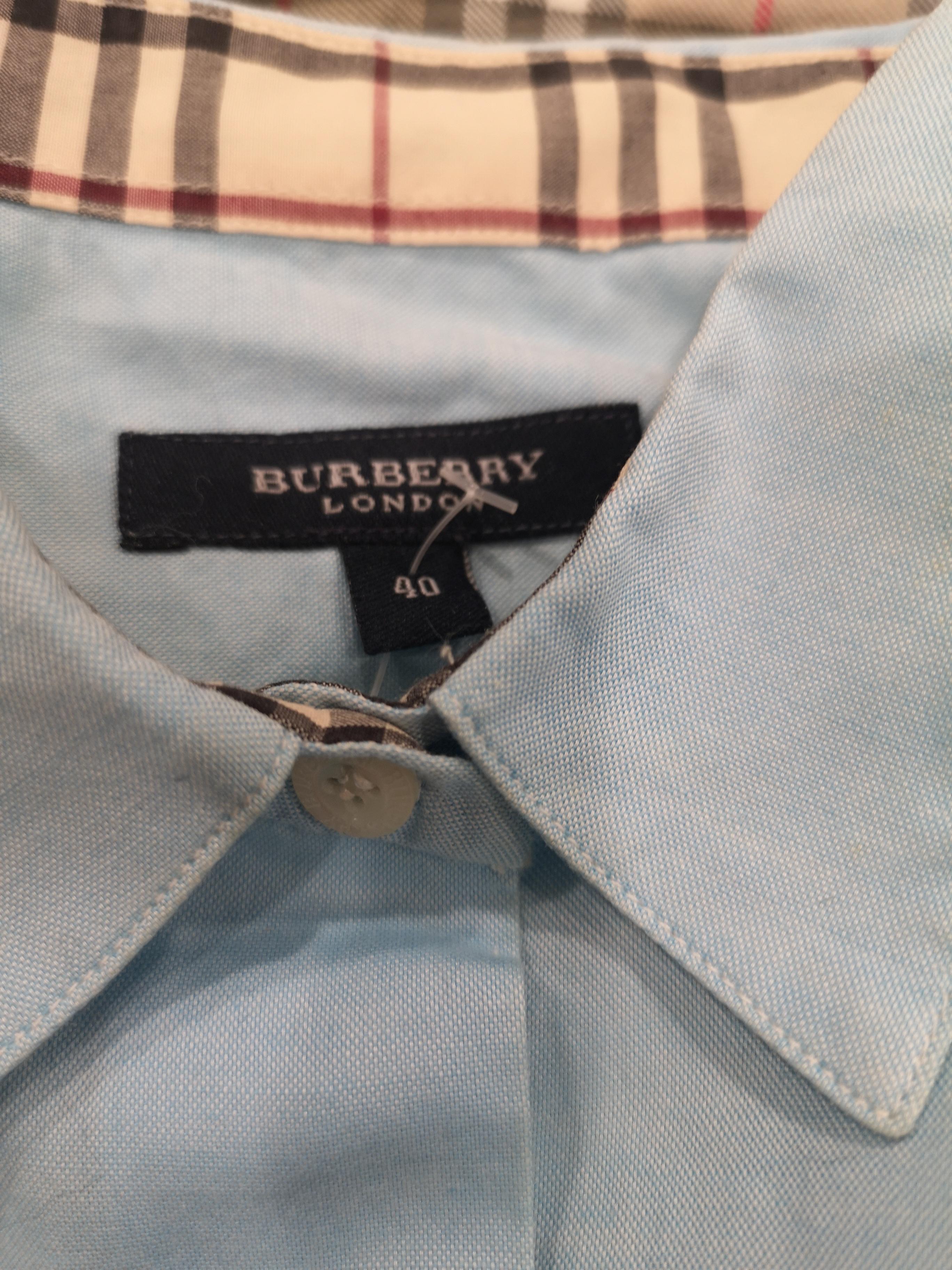 burberry shirts blue