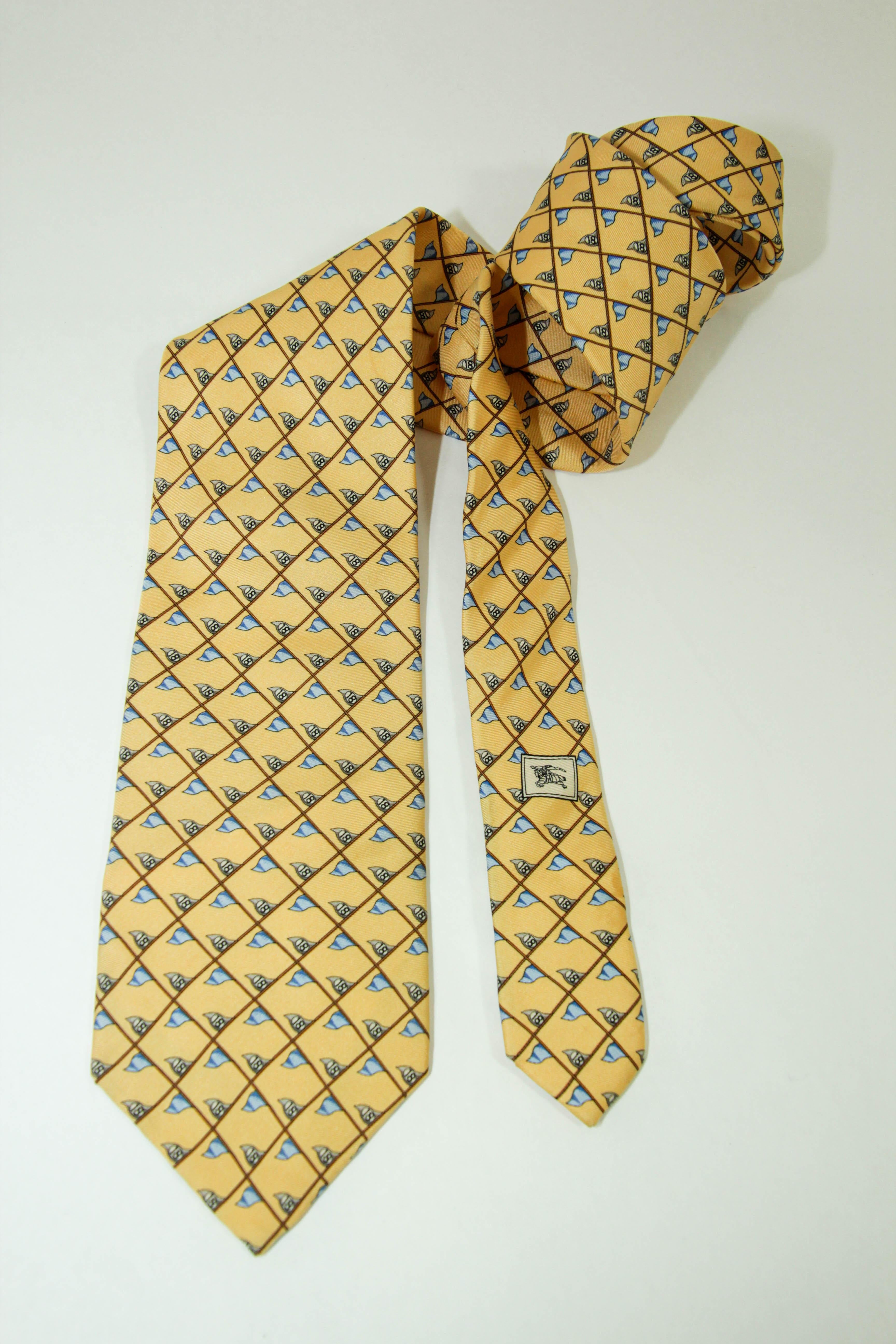 Burberry London Limited Edition Silk Tie For Sale 6