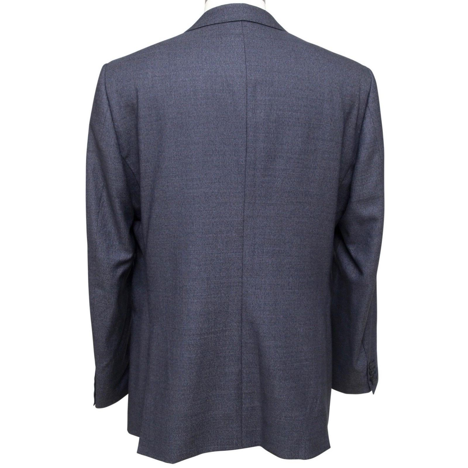 BURBERRY LONDON Men's Wool Blazer Jacket Blue Sz 54R In Excellent Condition For Sale In Hollywood, FL