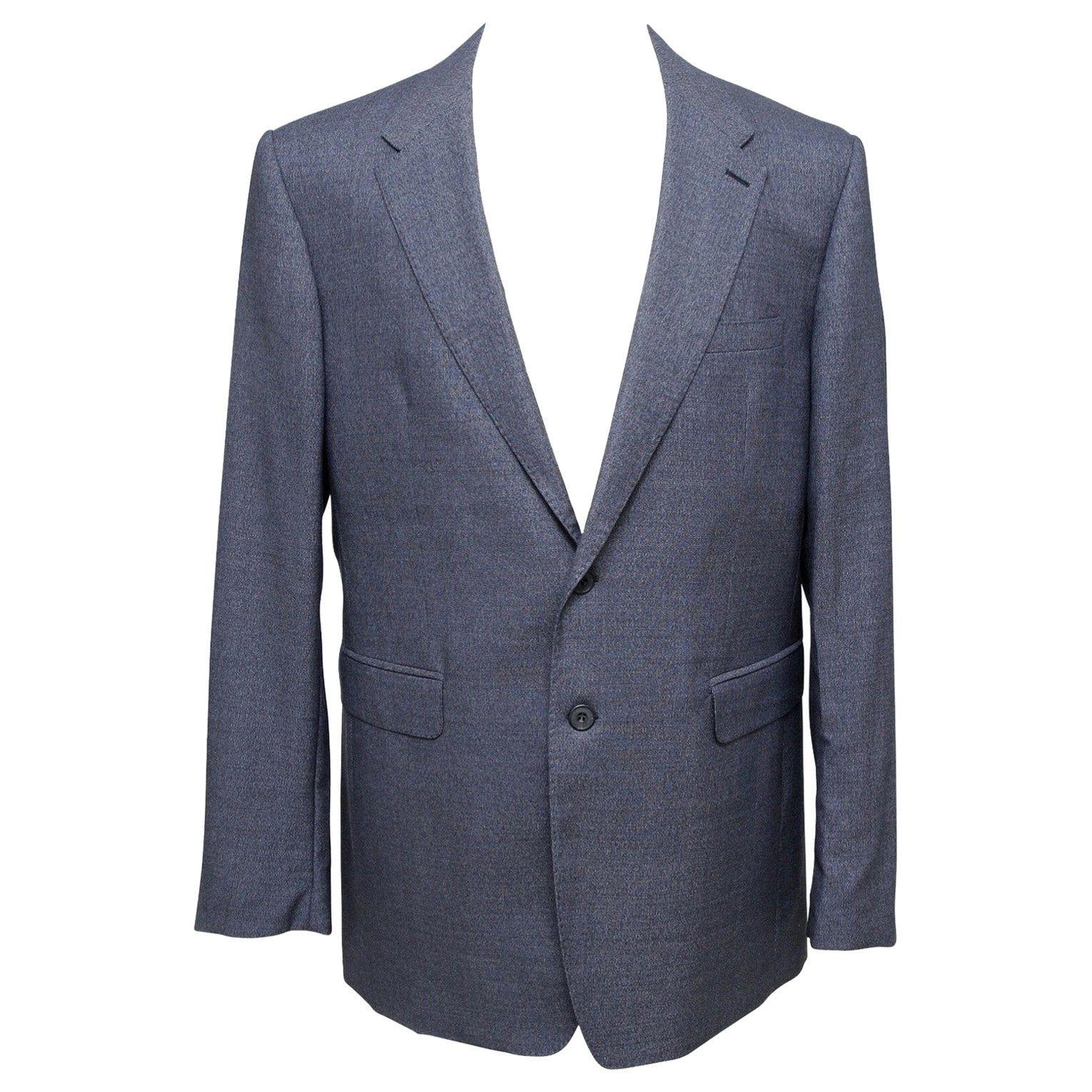 BURBERRY LONDON Men's Wool Blazer Jacket Blue Sz 54R For Sale