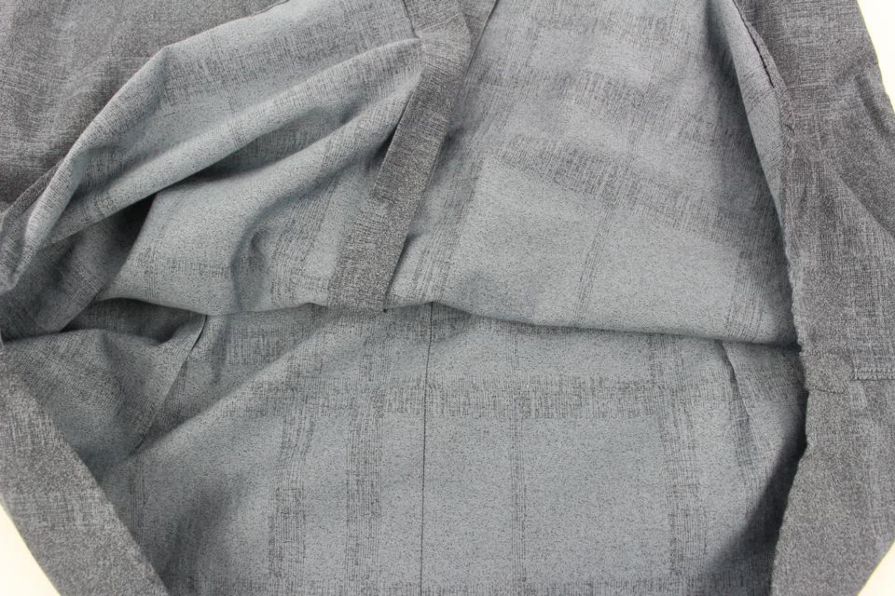 Burberry London - Chemise à manches longues en jean gris à carreaux Nova XL pour homme en vente 2