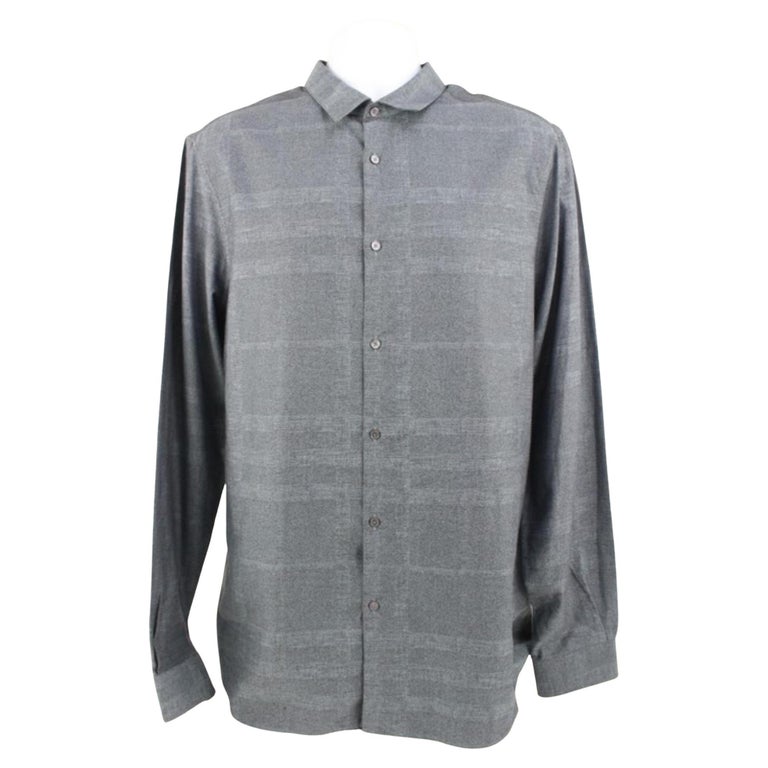 Louis Vuitton Men's XL Plaid LV Monogram Long Sleeve Button Down Shirt 27lk712s